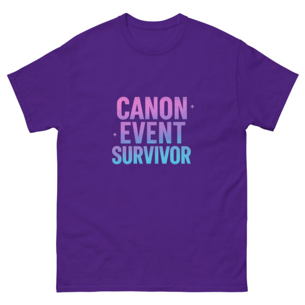 Canon Event Survivor Funny Meme Unisex classic tee - Image 7