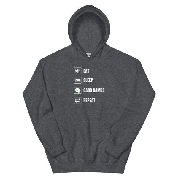 Eat Sleep Card Games Repeat TCG Unisex Hoodie - Image 5